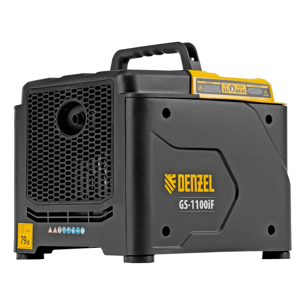 Генератор бензиновый инверторный 1,1 кВт DENZEL GS-1100iF (94706)