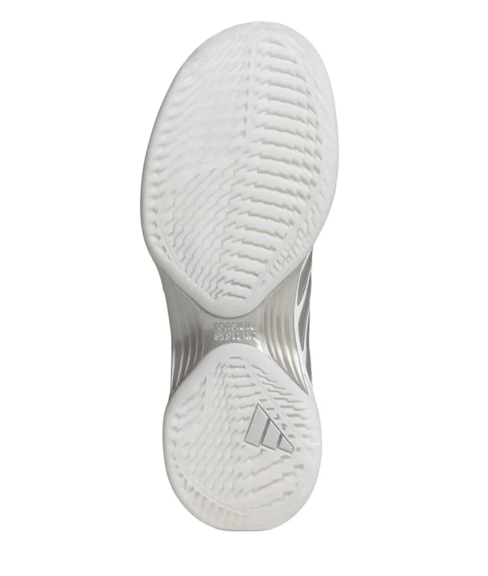 Женские Кроссовки теннисные Adidas Avacourt 3 - cloud white/silver metallic/dash grey