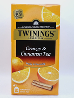 Чай черный TWININGS Orange Cinnamon Апельсин и Корица 25 пакет. х 2 г