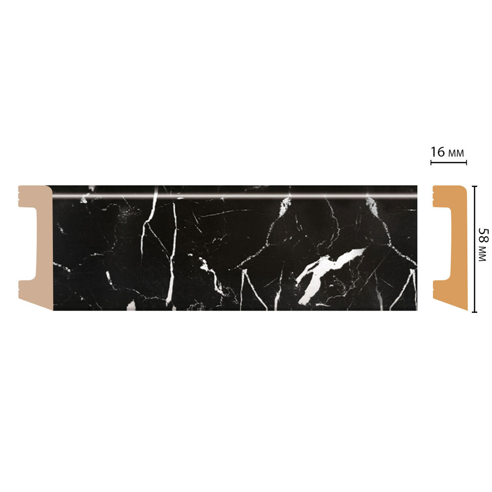 Плинтус Decomaster D234 D234-78 ДМ