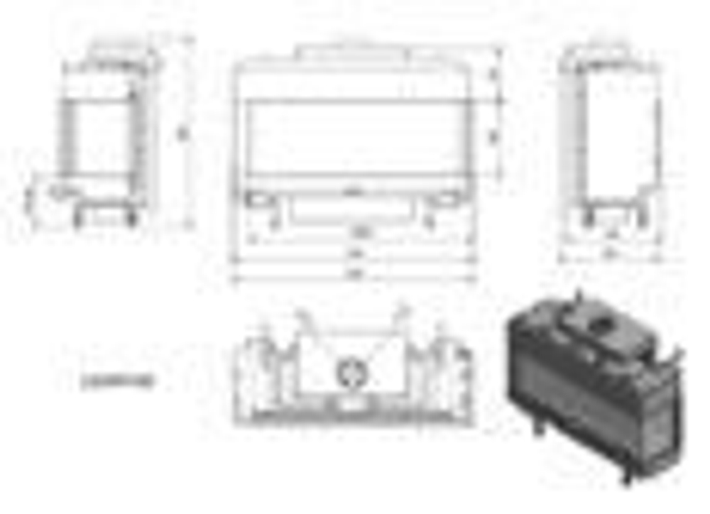 Газовая топка Kratki Leo/P/100/NG правая 10 кВт