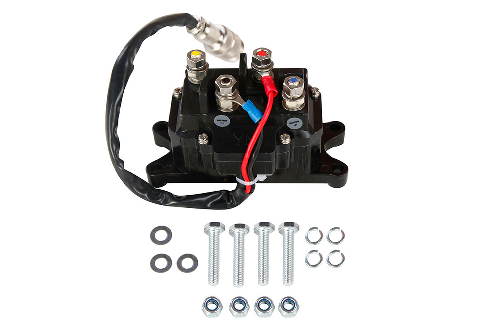 Лебёдка электрическая 12V Runva 3500A lbs 1588 кг (синтетический трос) EWP3500ASR