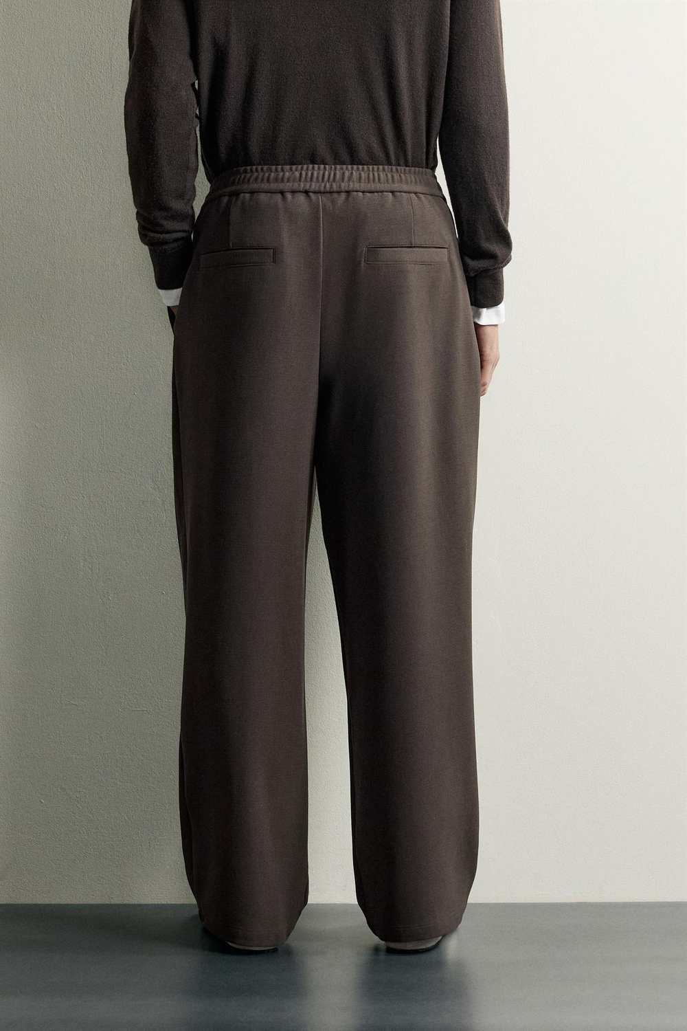 ZARA БРЮКИ COMFORT RELAXED FIT, КОРИЧНЕВЫЙ