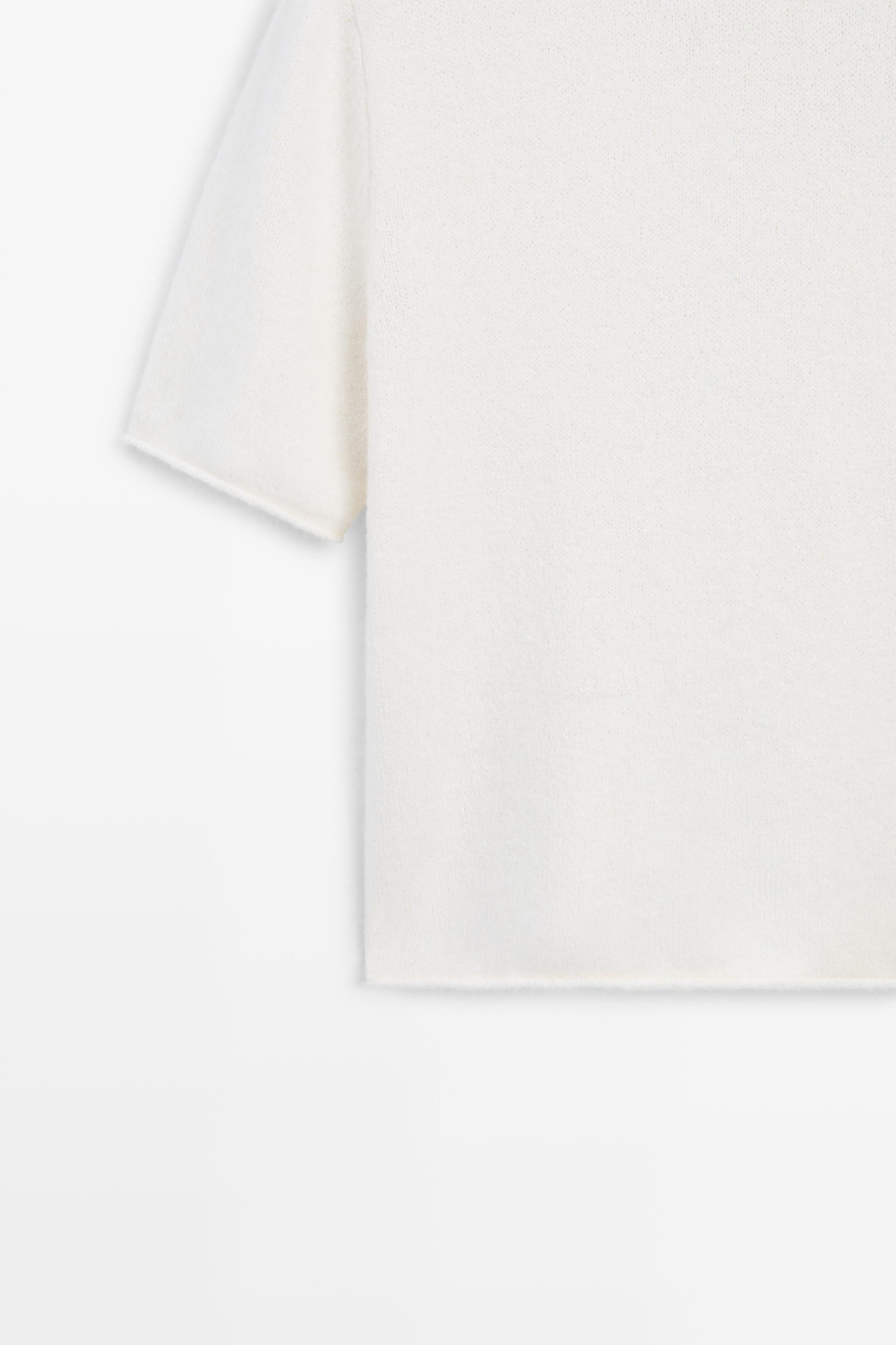 Massimo Dutti Трикотажный свитер оверсайз, натуральный/кремовый