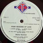 Donna Summer ‎– Four Seasons Of Love (Англия 1976г.)
