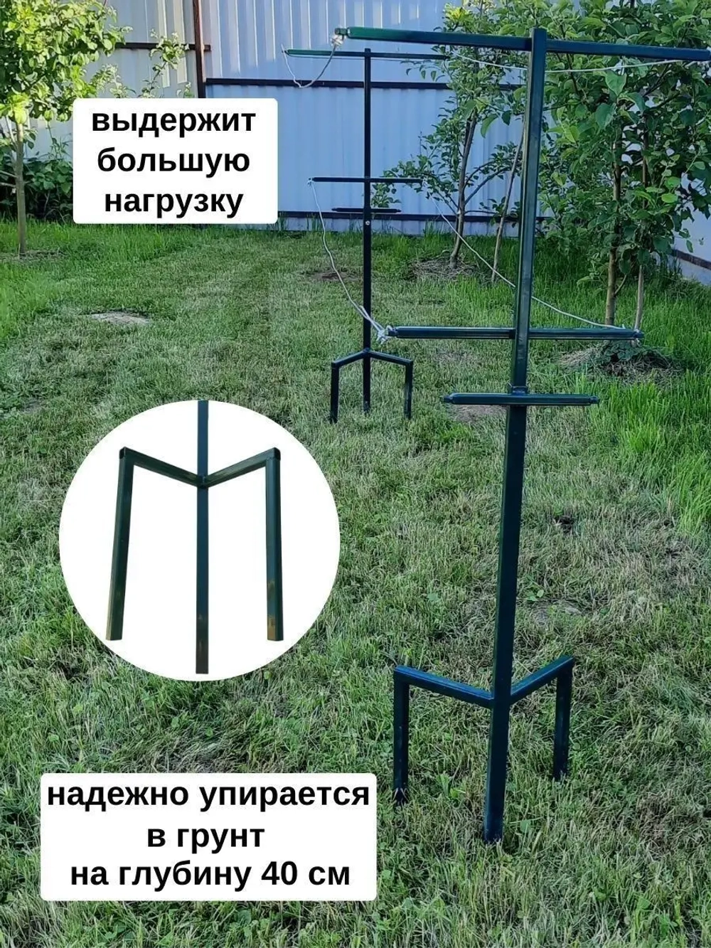 Шпалера садовая для малины и ежевики