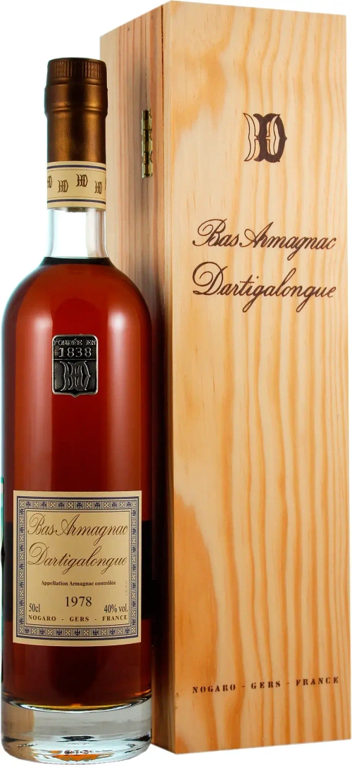 Арманьяк Dartigalongue, Bas Armagnac AOC, 1978, 0.5 л.