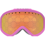 GUCCI Acetate Irregular Shape Sunglasses Men"s Pink