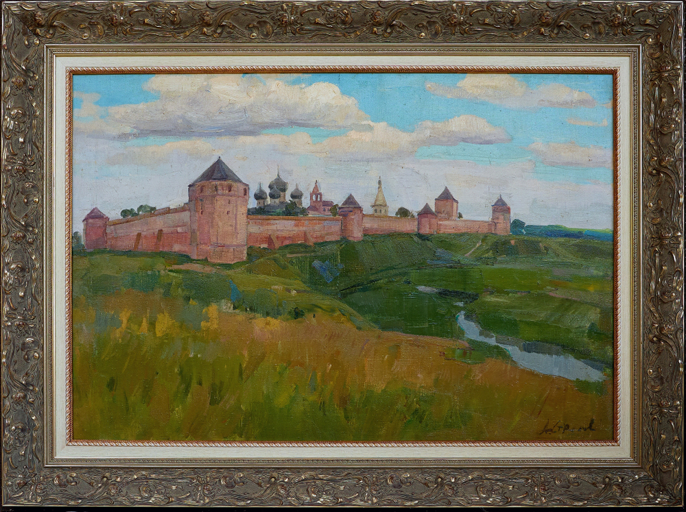 Картина Стрелова А.Е. "Ефимиев монастырь" холст/масло 66х97