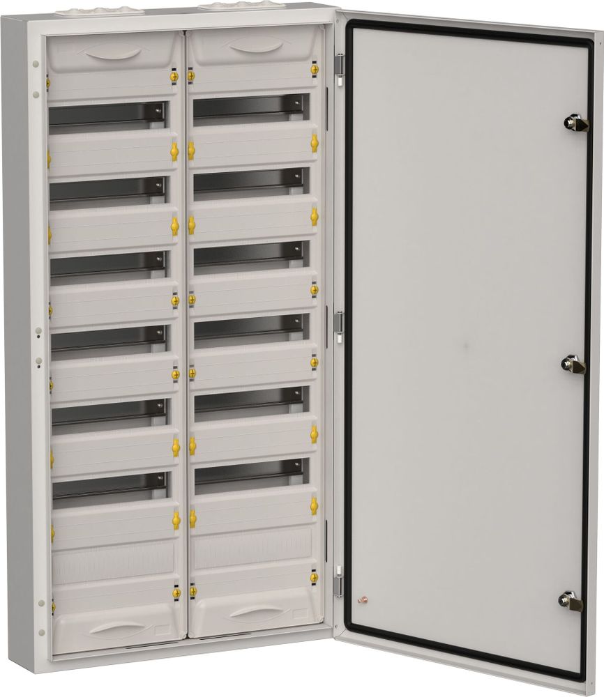 Корпус металлический ЩРН-168 (2х84) 1085х570х140мм IP54 серый (одна дверь) TITAN IEK Корпус металлический ЩРН-168 (2х84) 1085х570х140мм IP54 серый (одна дверь) TITAN IEK