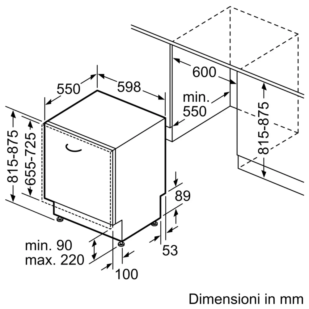 Встраиваемая посудомоечная машина Bosch SMV4HCX52E