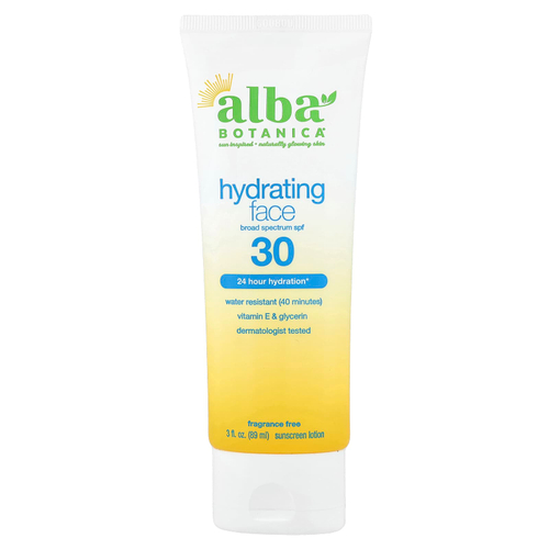 Alba Botanica, Hawaiian солнцезащитный лосьон для лица, SPF 30, без отдушек, 89 мл (3 жидк. унции)