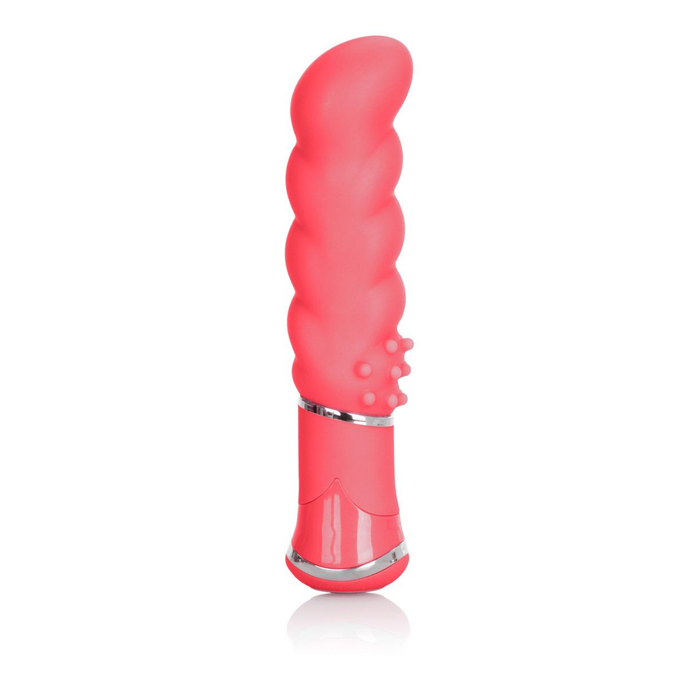 Розовый вибромассажер Power Play Power G - 11,5 см. (Цвет: розовый)