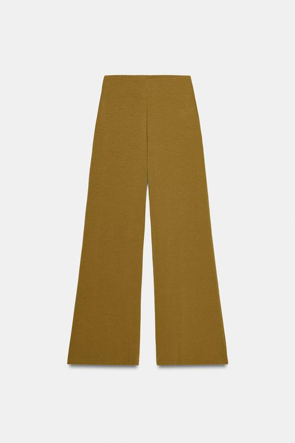 ZARA СТРУЯЩИЕСЯ БРЮКИ-ПАЛАЦЦО, ОХРА