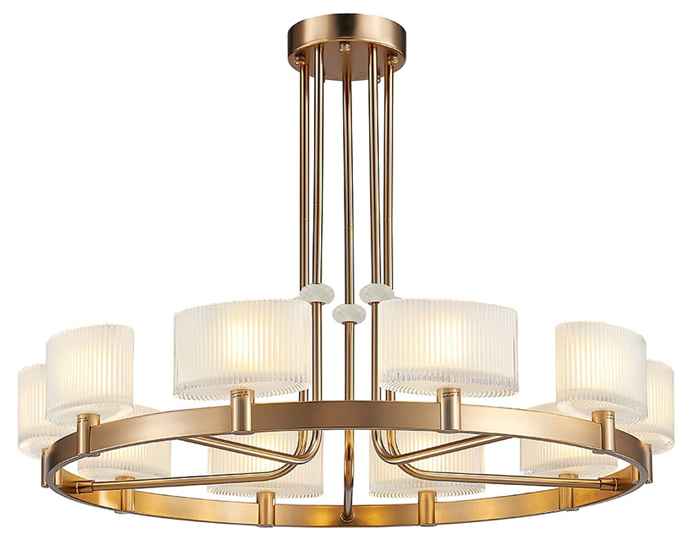 Люстра на штанге Newport 4330 4338+2/C new gold