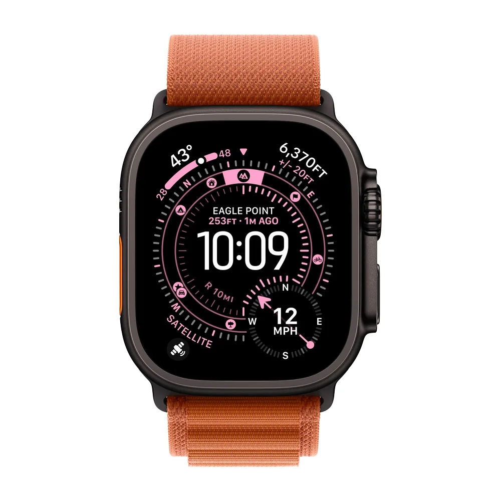 Умные часы Apple Watch Ultra 3 (2025) GPS + Cellular, 49mm, Black Titanium Case with Terra Cotta Alpine Loop, M