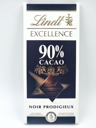 Lindt Excellence темный шоколад 90% , 100 г