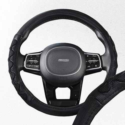 Оплетка руля M Skyway Eco Racer-2 экокожа черно-серая