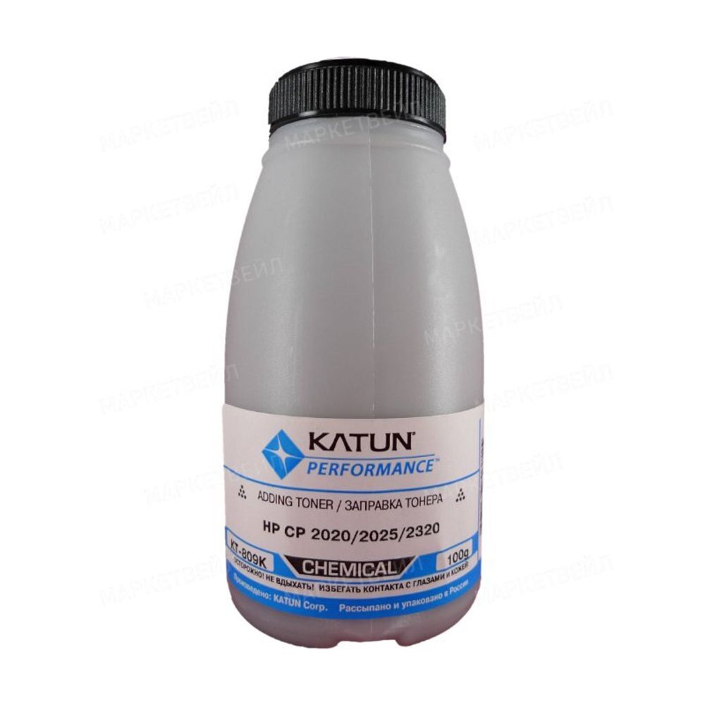 Тонер Katun для картриджей HP CC530A/CE410A Black, химический (100г)