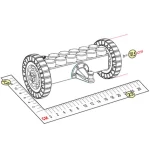 Подвижная платформа 23x13x10.5 см для конструктора 5"