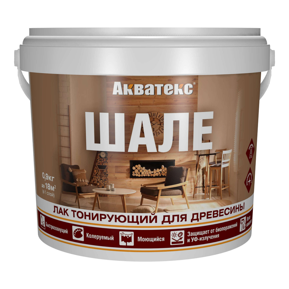 Тонирующий лак АКВАТЕКС ШАЛЕ