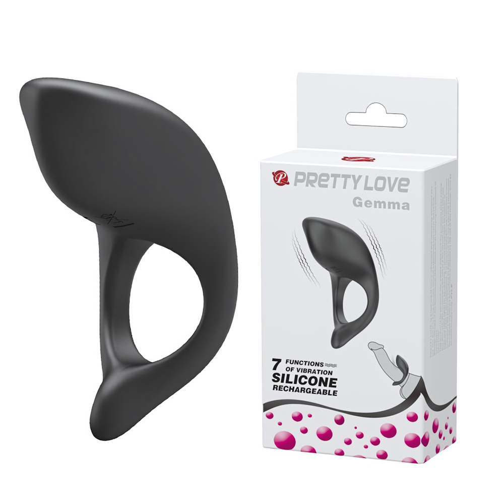 Эрекционное Виброкольцо Pretty Love Gemma BI-210162