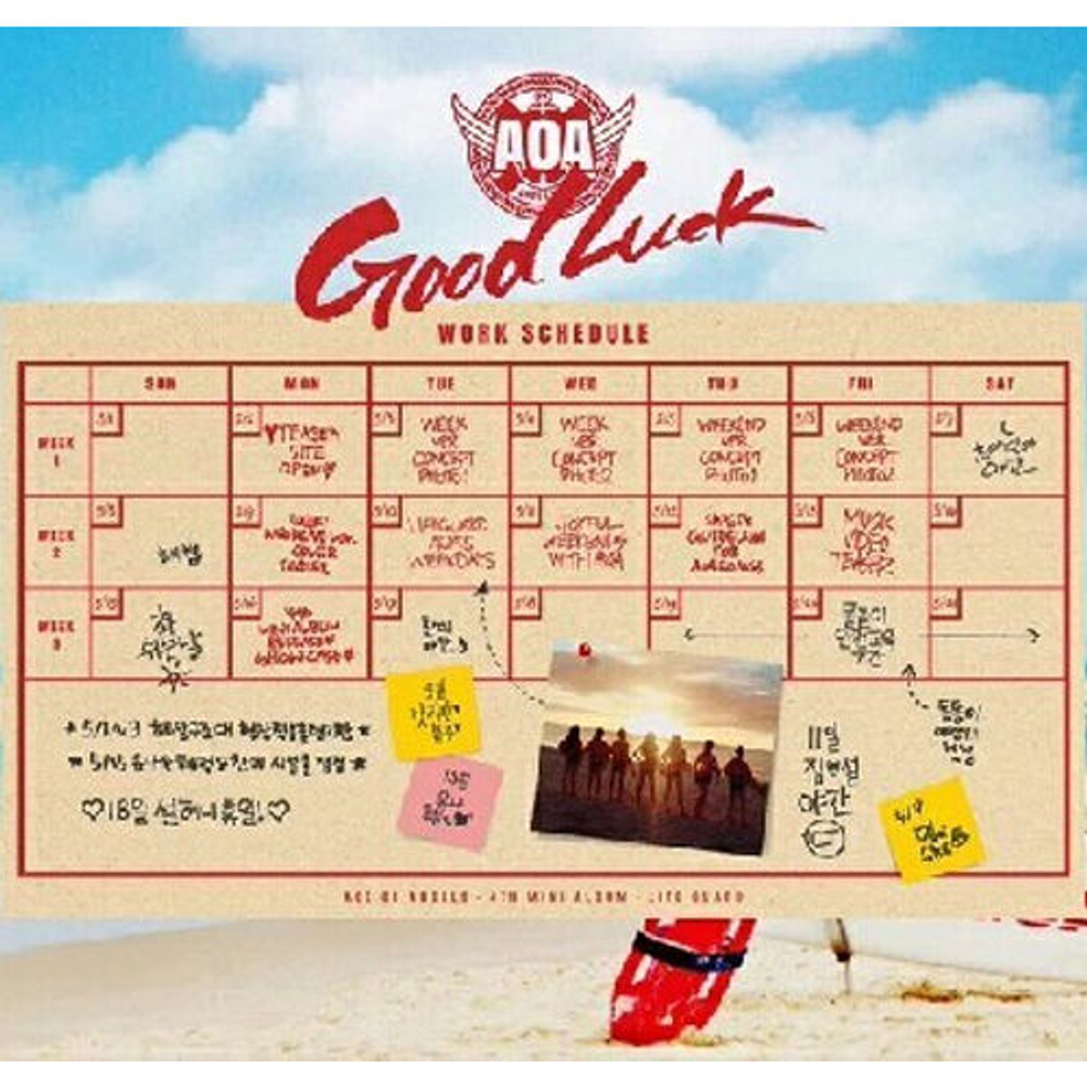 Альбом AOA - GOOD LUCK 4th Mini Album WEEK Version