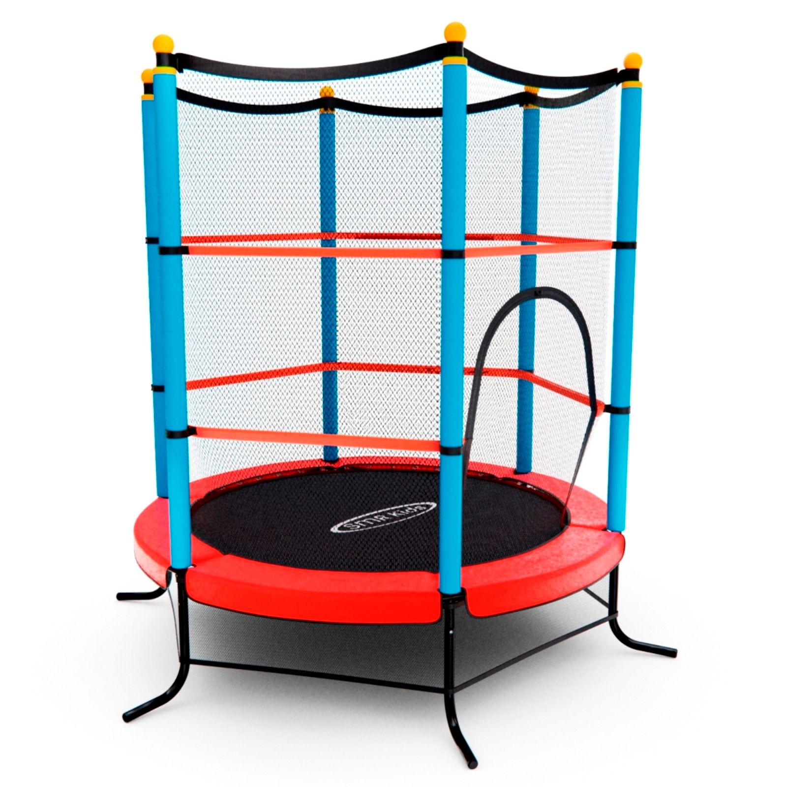 Батут детский DFC SMRKIDS 55" с сеткой, RED фото №2