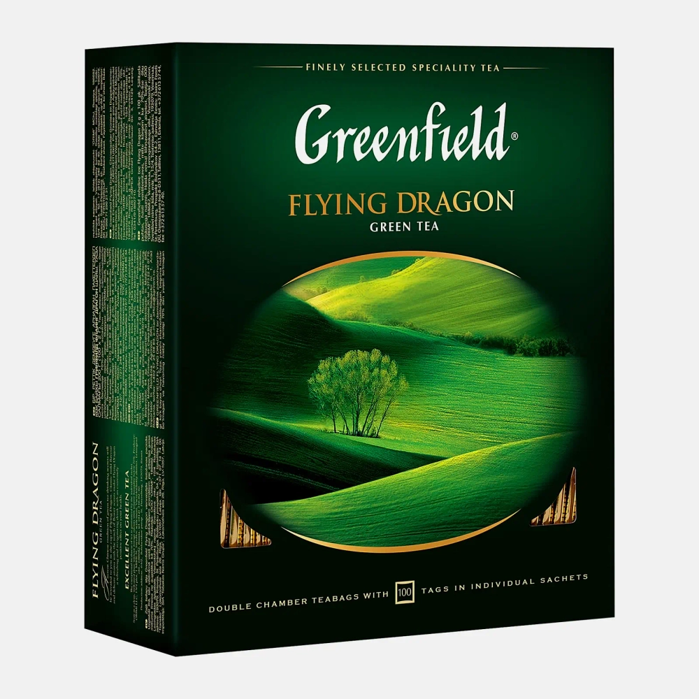 Чай зеленый Greenfield Flying Dragon 100пак 200г