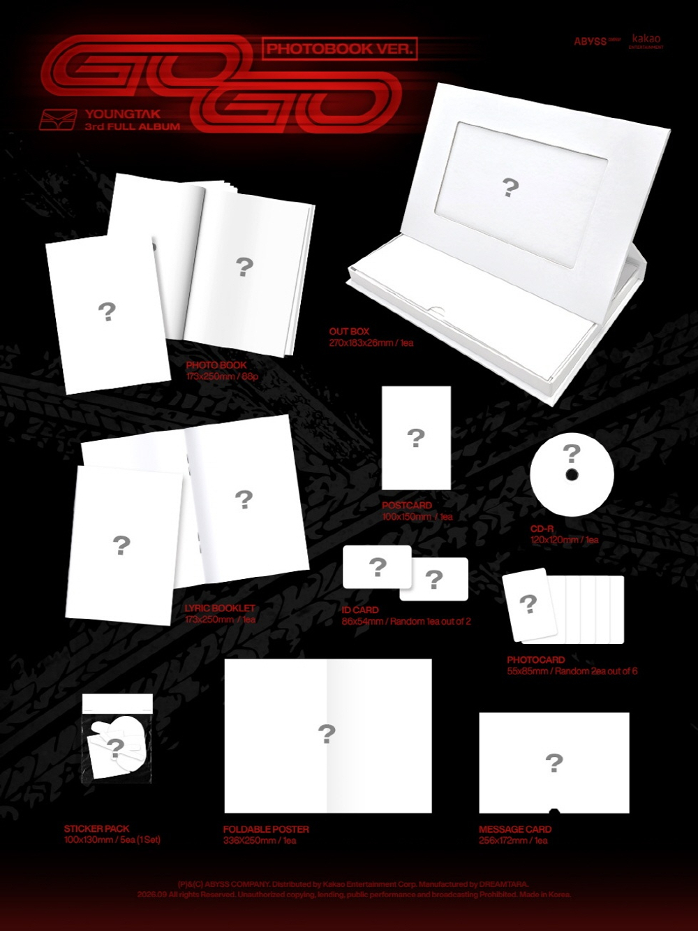 Альбом YOUNGTAK - GOGO 3rd Album PHOTOBOOK Version