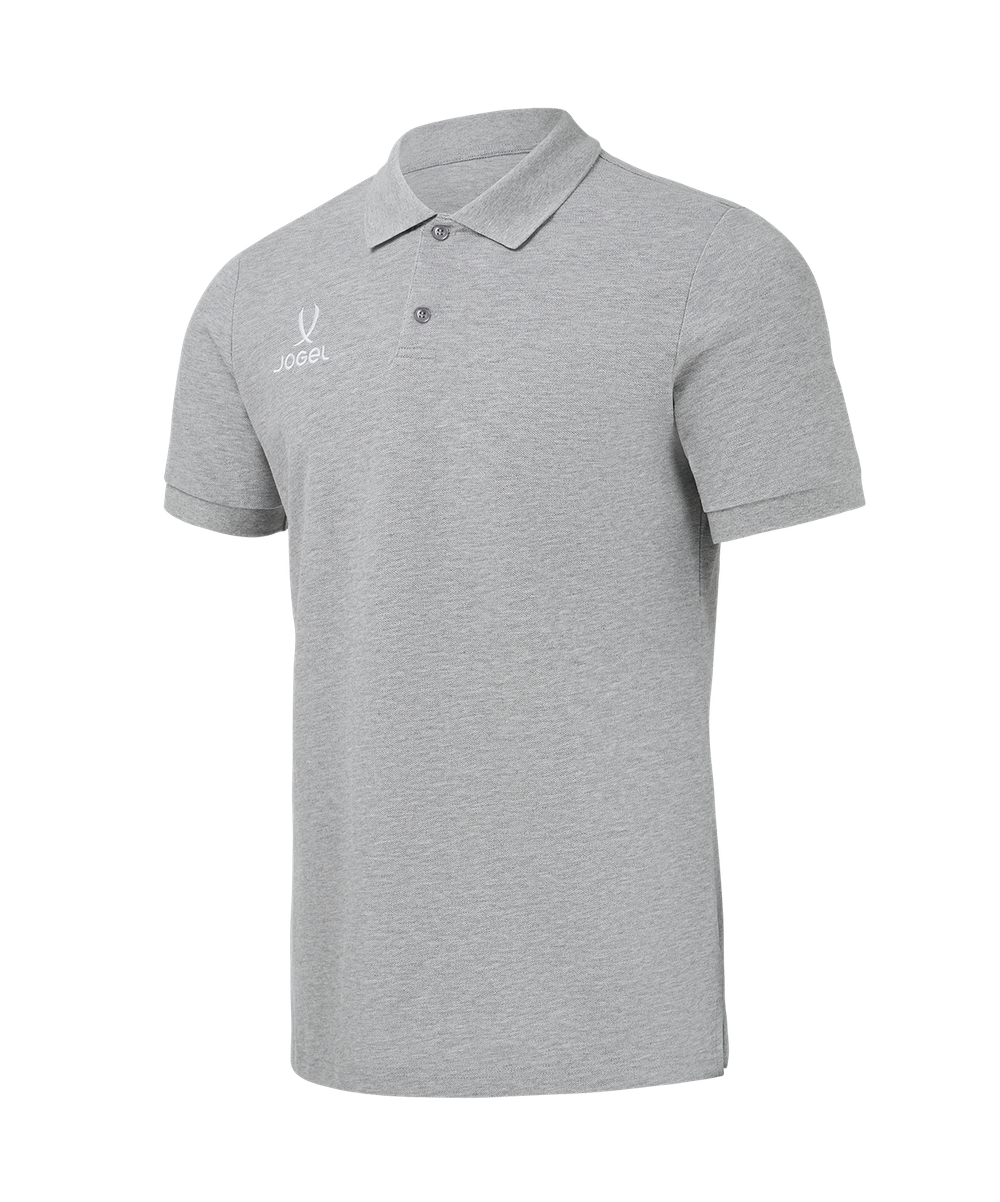 Поло Jogel ESSENTIAL Cotton Polo, серый меланж 91m