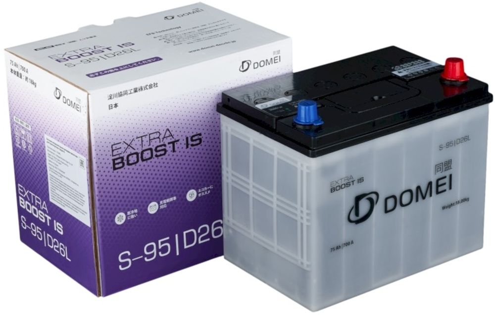 DOMEI Extra BOOST IS 6CT- 75 ( S-95 ) аккумулятор DOMEI Extra BOOST IS 6CT- 75 ( S-95 ) аккумулятор