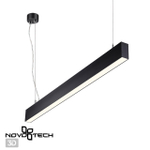 358880 OVER NT22 406 черный Светильник подвесной светодиодный (длина подвесов 1,2м) IP20 LED 4000K 30W вниз + 12W вверх 220V ITER