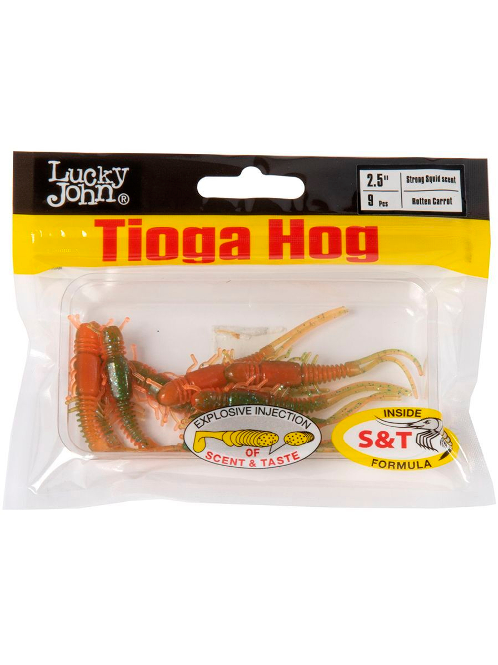 Виброхвосты съедобные искусственные LJ Pro Series TIOGA HOG 2.5in (06.35)/S13 9 шт. в упак.