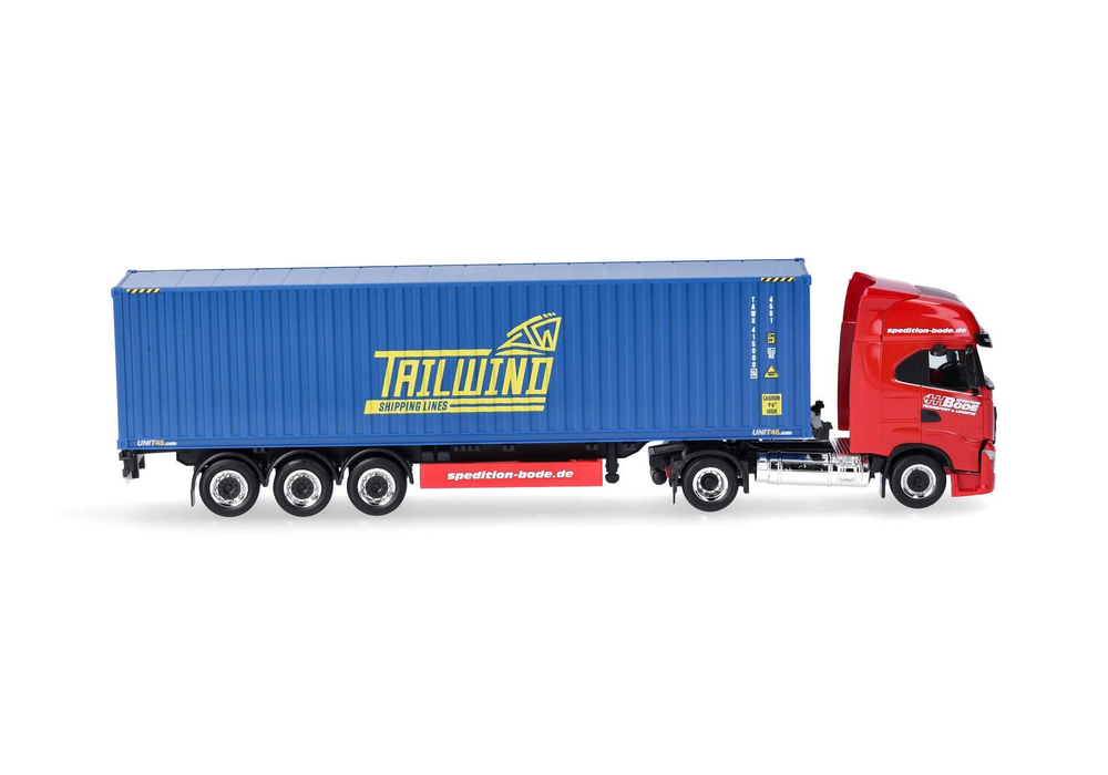 Грузовик Iveco S-Way LNG пп контенеровоз "HH Bode/Tailwind" (Шлезвиг-Гольштейн / Любек)