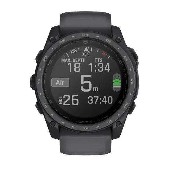 Смарт-часы Garmin tactix 8 (51 мм) AMOLED Cerakote® Coating с Applied Ballistics Ultralight, сланцево-серый