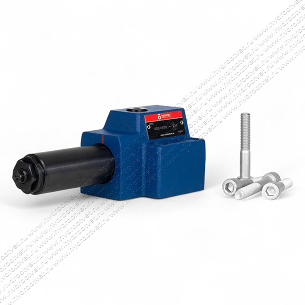 DR10DP2-4X/210YM - Редукционный клапан Ду 10 трехлинейный, прямого действия с давлением регулировки до 210 бар, 2 = винт, обратный клапан - М = нет