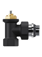 Набор термостатический для радиатора угловой Design 1/2" М30х1,5 Черный Royal Thermo