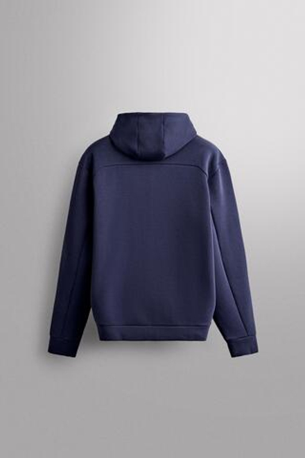 ZARA ТЕХНОЛОГИЧНОЕ ХУДИ НА МОЛНИИ, ВАСИЛЬКОВЫЙ