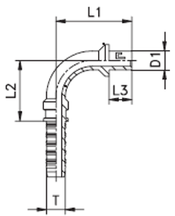 Фитинг DN 08 BEL (Ш) 10 (90)