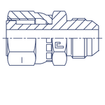 Адаптер AS D35-38 ORFS 2 - JIC 1.7/8