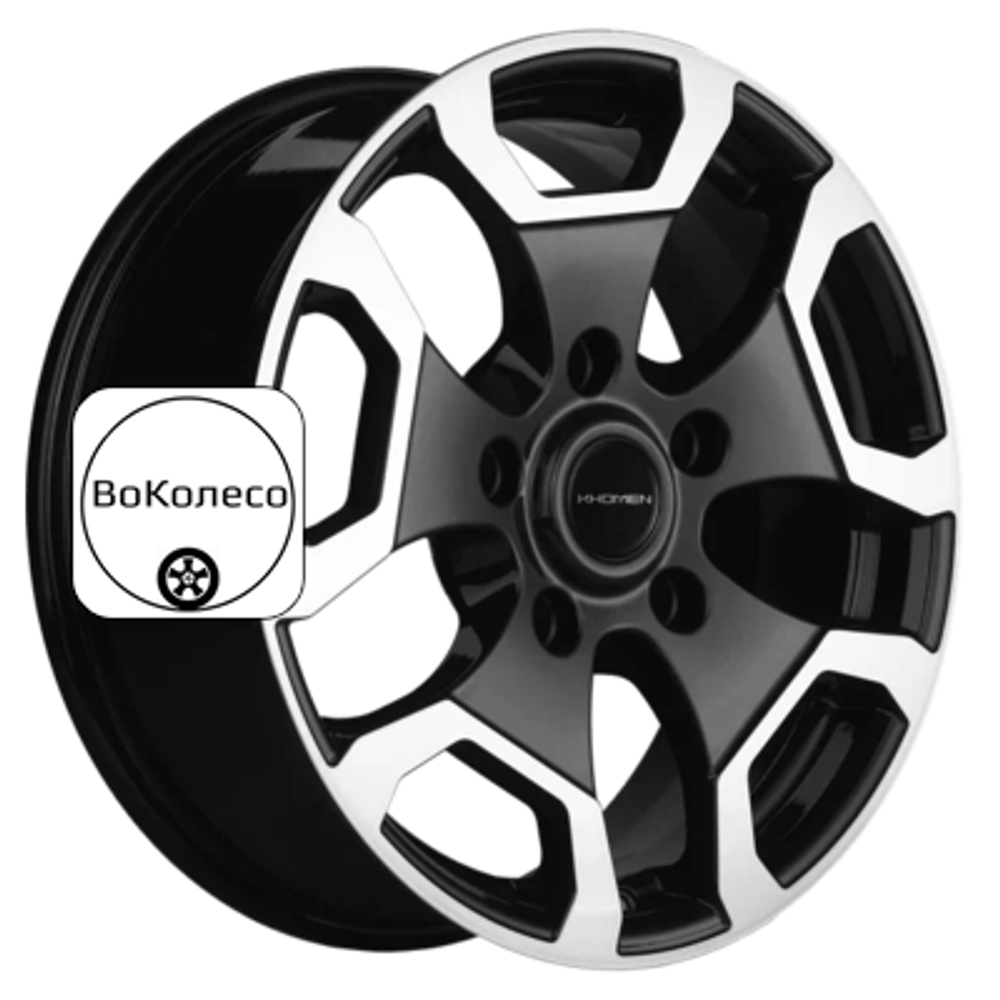 6,5x17/5x139,7 ET40 D98,5 KHW1725 (Niva Travel/Legend) Black-FP Khomen Wheels