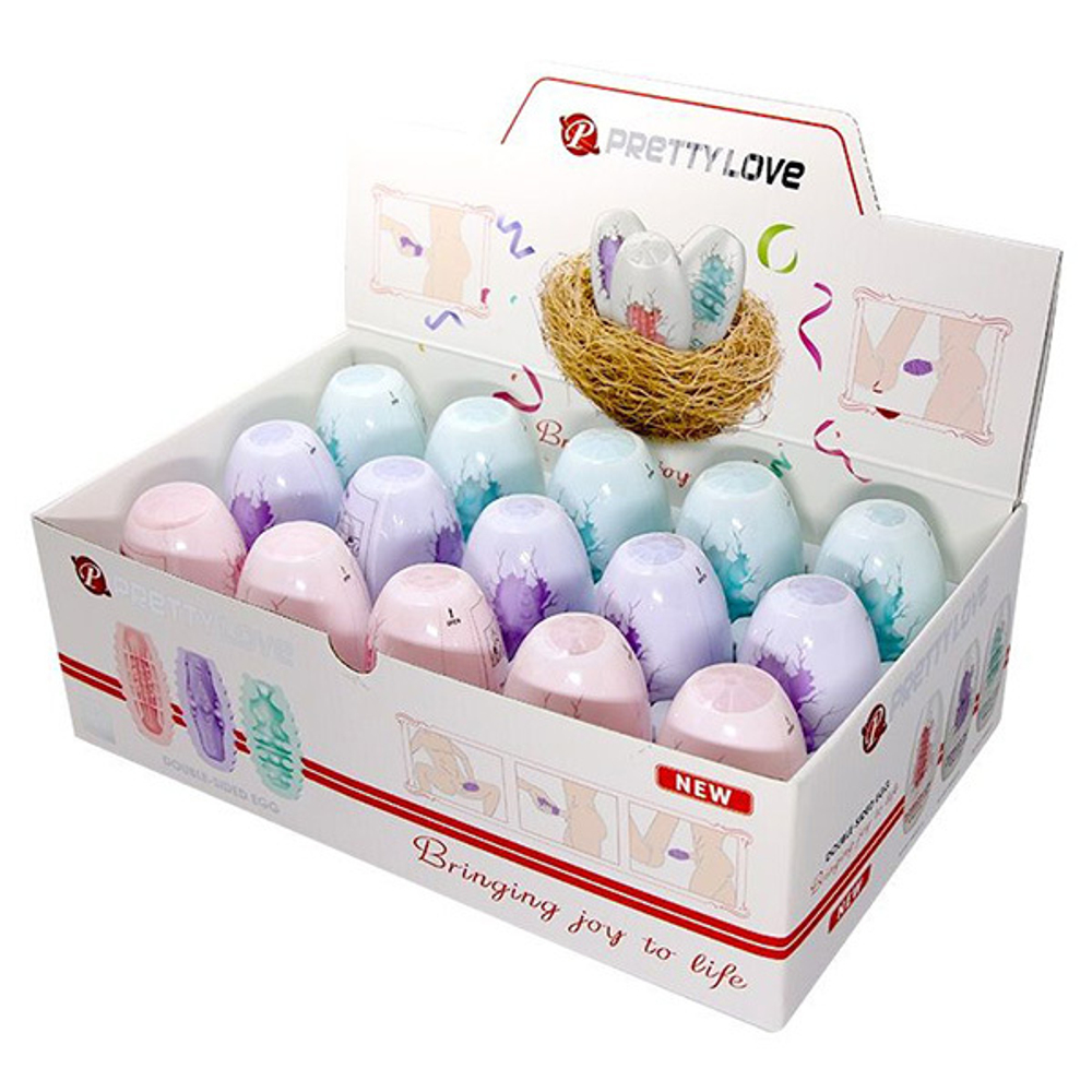Набор из 15 мини-мастурбаторов Baile Fantastic Egg Hard Boiled BI-014832H