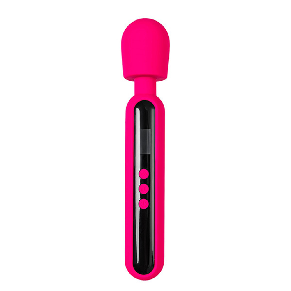 Ярко-розовый wand-вибратор 23,5см ToyFa eroTEQ Mashr 593004