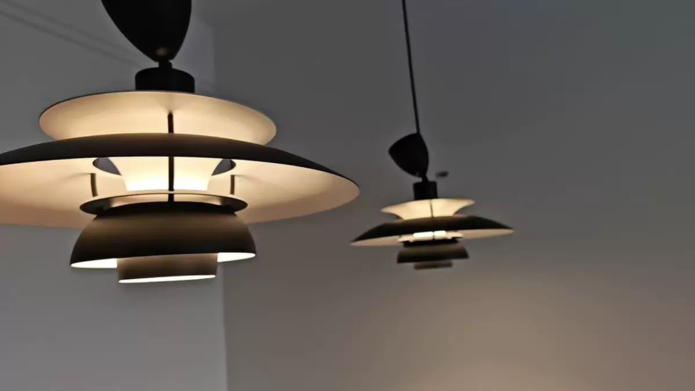 Pendant design lamp PH 5 by Louis Poulsen (Black)