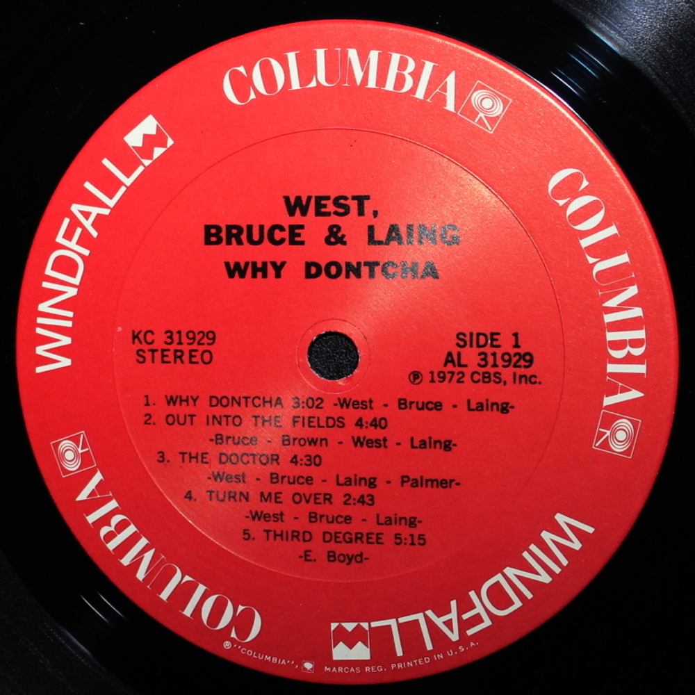 West, Bruce & Laing / Why Dontcha (LP)