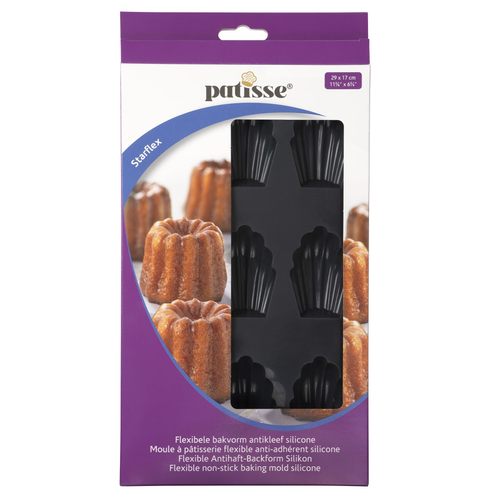 Форма для выпечки печенья "Мадлен" силиконовая на 9 ячеек Patisse Starflex 29х17х1.5 см