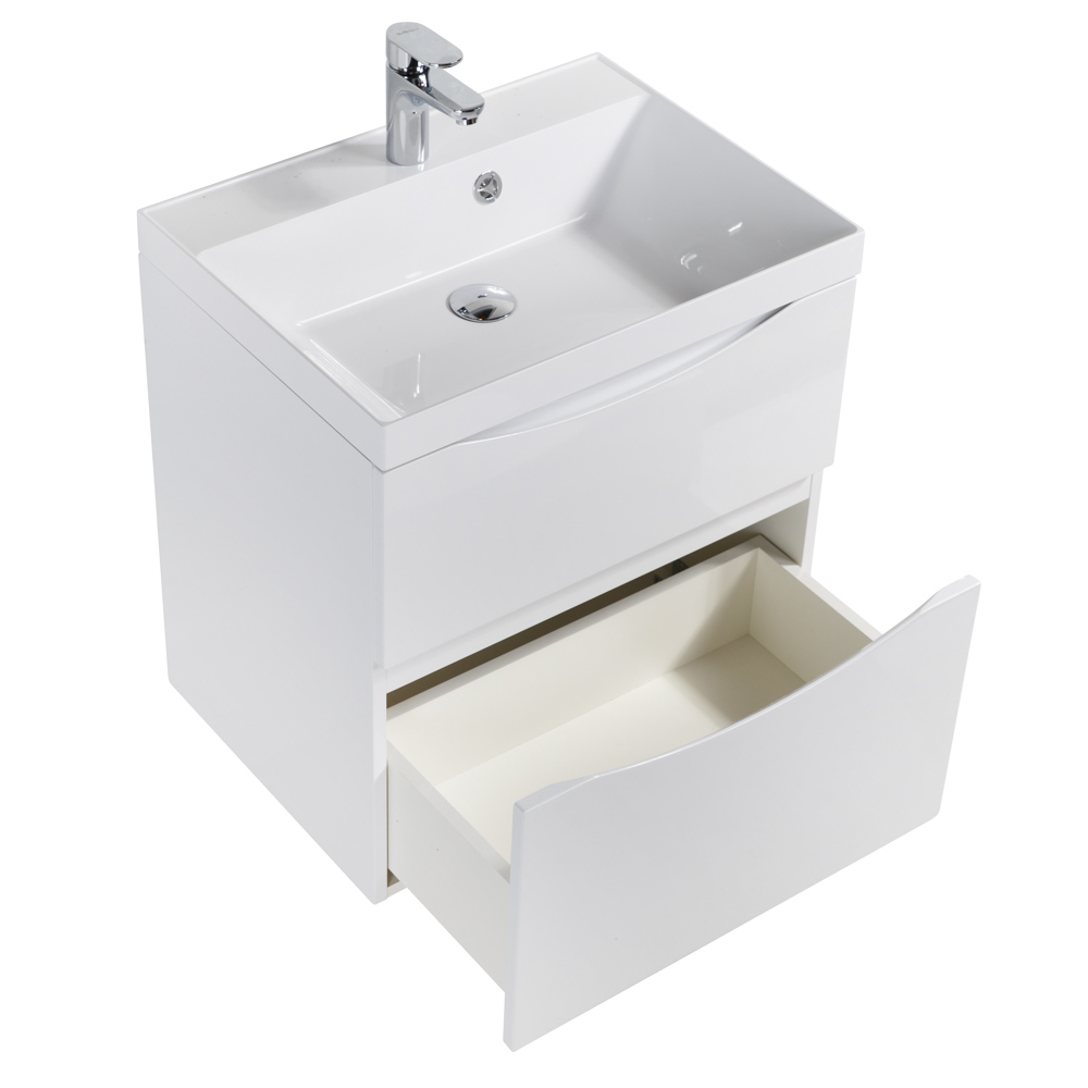 Тумба подвесная с раковиной BelBagno MARINO-H60-700-2C-SO-BL-P