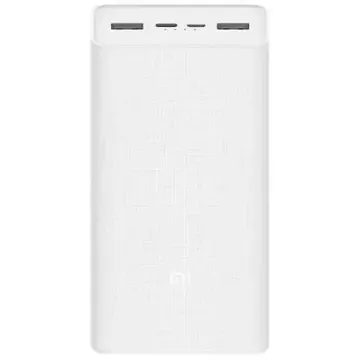Внешний аккумулятор Power Bank Xiaomi 3 30000 mAh White
