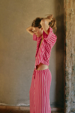 ШИРОКИЕ БРЮКИ В ПОЛОСКУ — ZARA